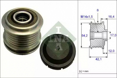 WILMINK GROUP wg1253755 -  Механизм свободного хода генератора